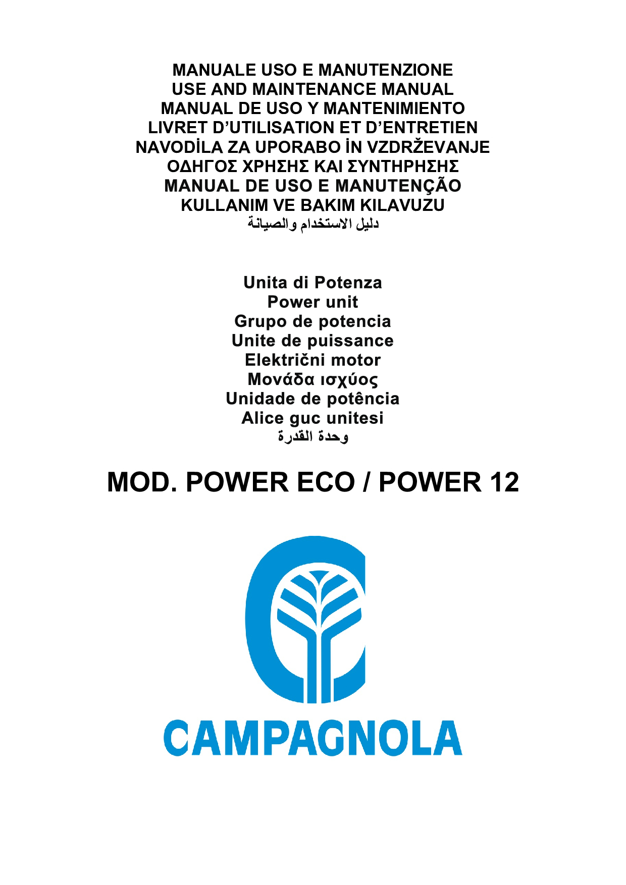 0310.0272_Manuale uso e manutenzione Power 12 Eco